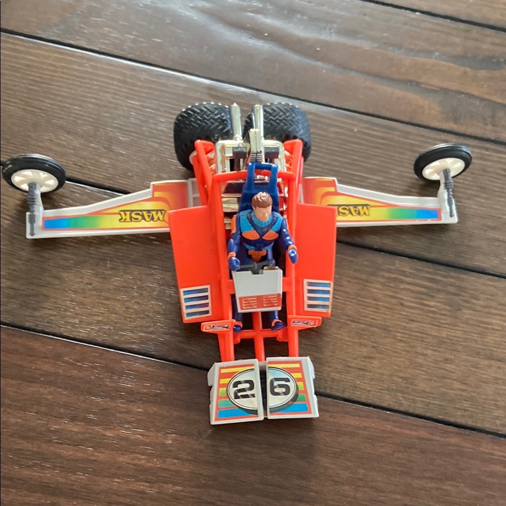 Vtg M.A.S.K. FIREFLY & JULIO LOPEZ Action Figure Dune Buggy Glider
